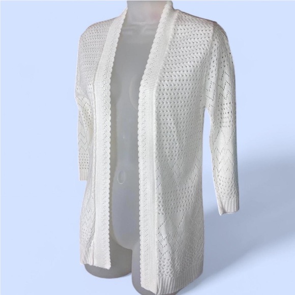 Knit Minded Loose Knit Open Front Cardigan S - Picture 1 of 14